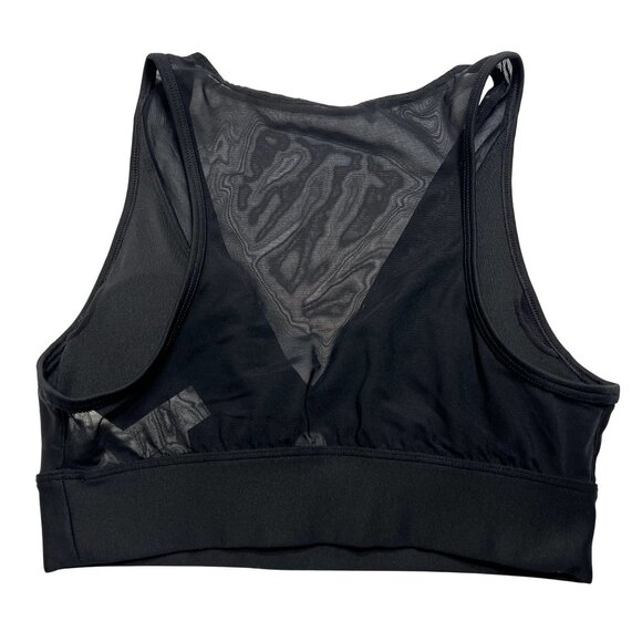 ALO Yoga Airlift Mesh Just Right Bra in Black - Picture 4 of 5